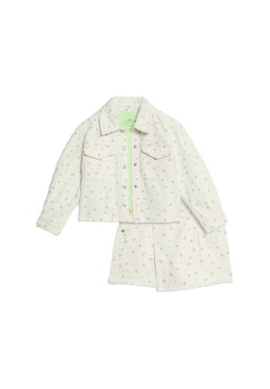 3PC DITSY FLORAL OUTFIT - Denim jacket - ecru mix
