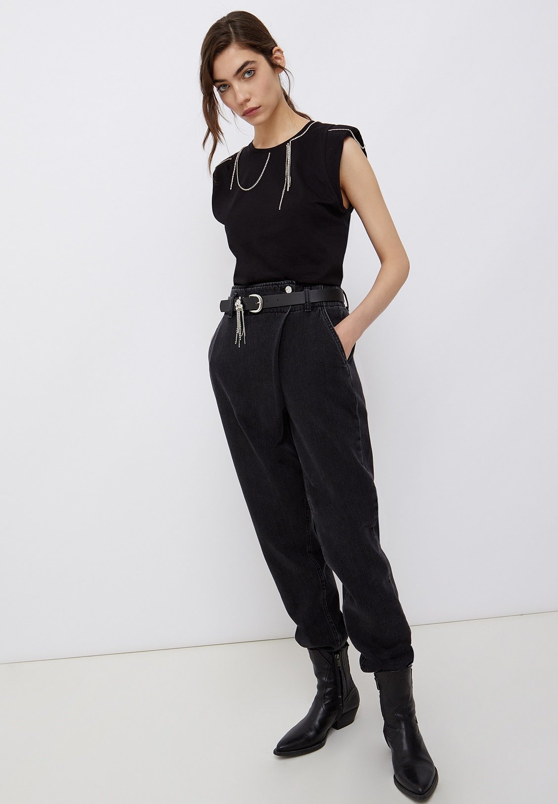 Liu Jo Jeans JEWEL - Top - black/nero - Zalando.it