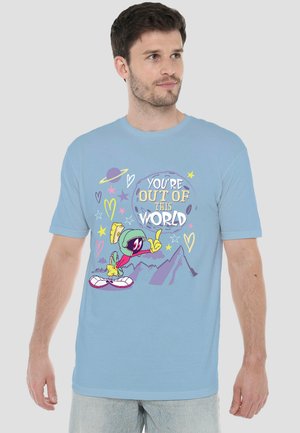 Cotton Soul, LOONEY TUNES OUT OF THIS WORLD VALENTINE - Print T-shirt - light blue
