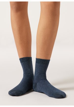Calzedonia GLITTER - Socks - blue