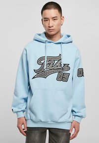 FUBU - VARSITY - Džemperis ar kapuci - light blue Miniatūras attēls 1