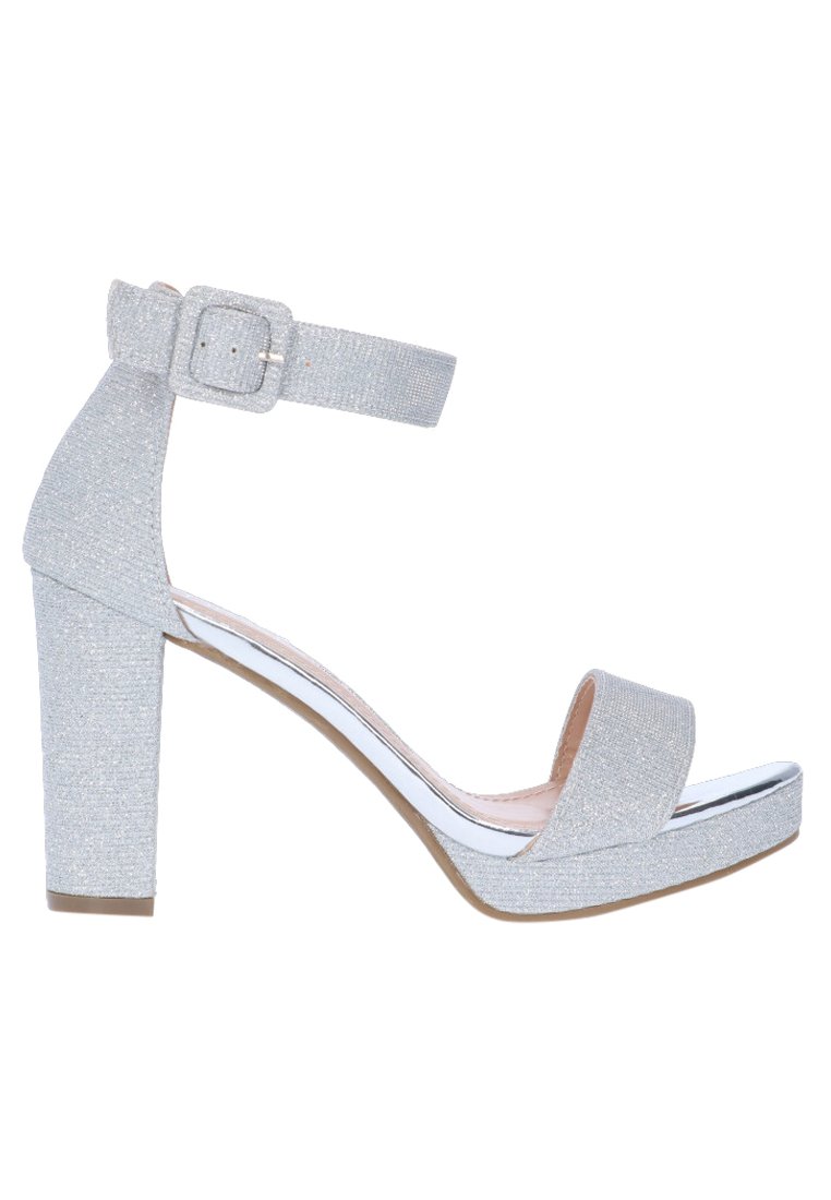 ETIKA MACEIÓ - Sandalias con plataforma - silver
