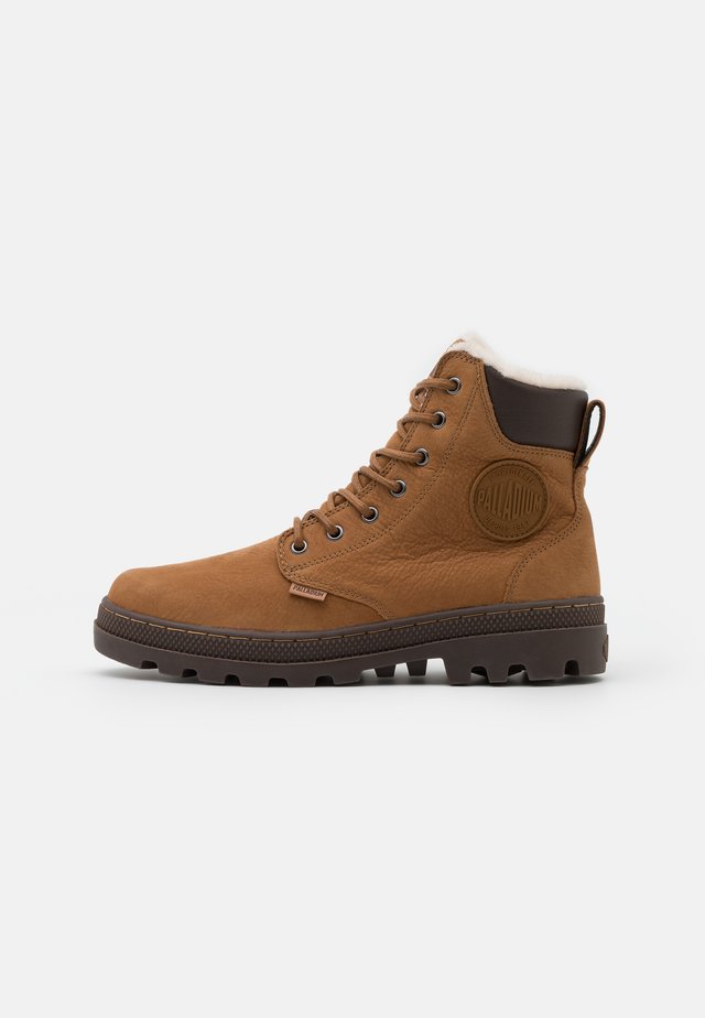 PALLALBOSS SPORTCUFF WATERPROOF SHEARLING - Bottines à lacets - mahogany