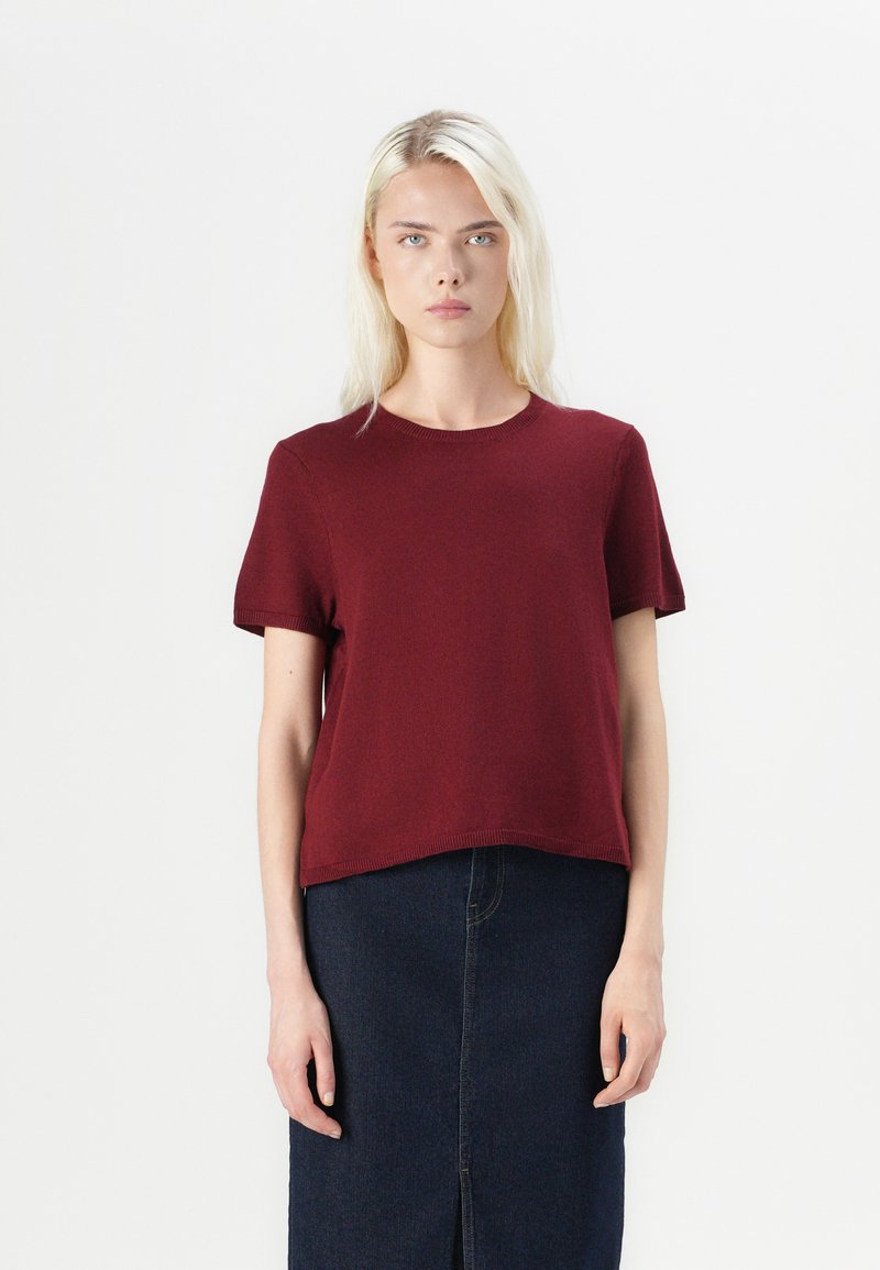 JDY - JDYBODIL O NECK PULLOVER - Pullover - cabernet, Agrandir