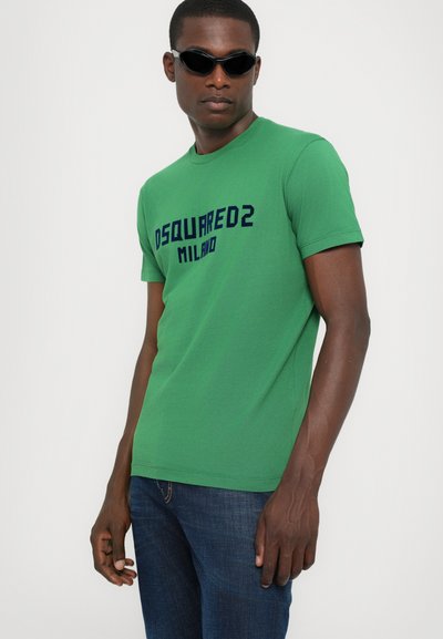Dsquared2 COOL FIT TEE - Print T-shirt - green/dark navy