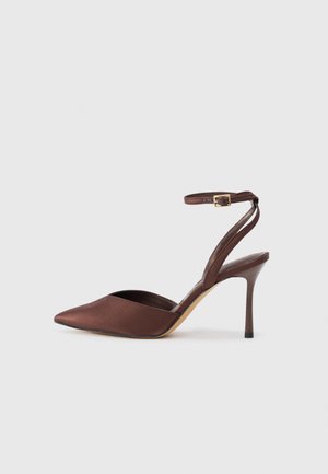 CAROLLING - Højhælede sandaletter / Højhælede sandaler - dark brown