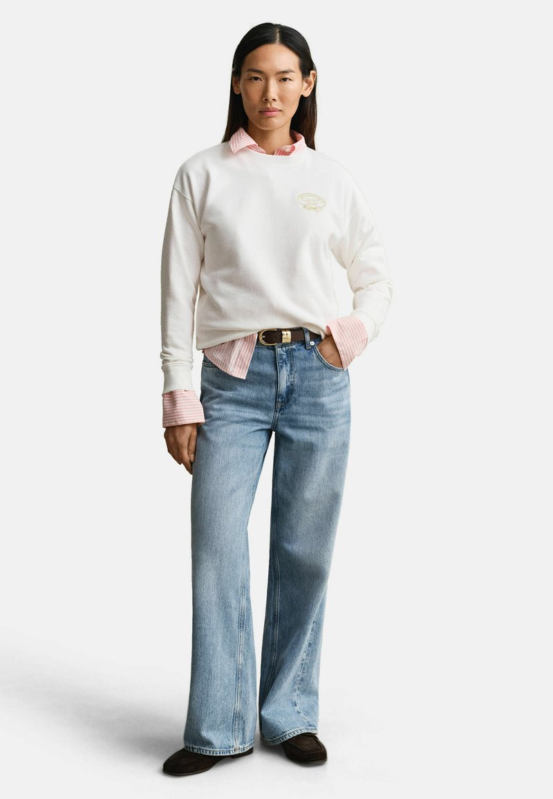 GANT ROPE GRAPHIC - Mikina - eggshell