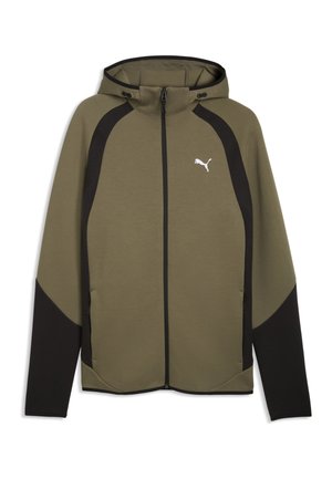 EVOSTRIPE FZ HOODIE  - Sweatjacke - loden green