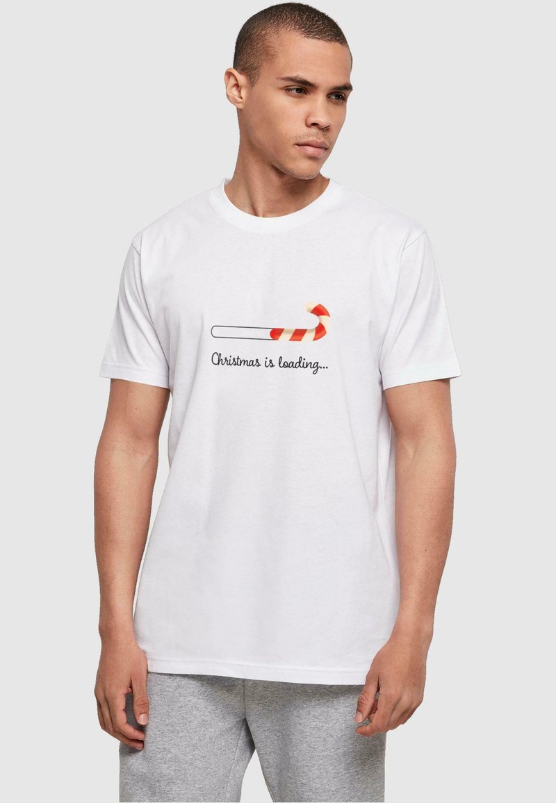 Merchcode CHRISTMAS LOADING BASIC ROUND NECK - T-shirts print - white