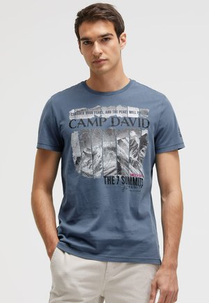 Print T-shirt - vintage indigo