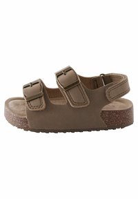 Next - CUSHIONED FOOTBED DOUBLE BUCKLE TOUCH - Babyschoenen - stone beige Miniatuurafbeelding 1