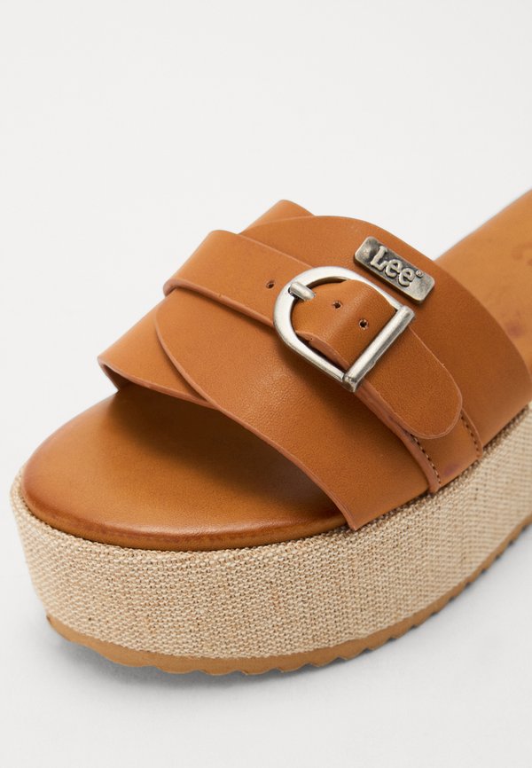 SENECA SLIDER WOMEN PLATFORM - Heeled mules - chipmunk2