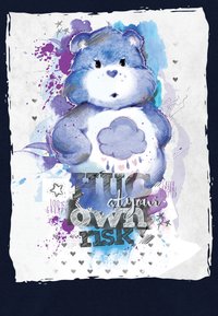 Henry Tiger CARE BEARS GRUMPY BEAR HUG AT YOUR OWN RISK - Mikina s kapucí - navy blue
