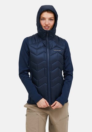 ELEVATE LINER HYBRID HOOD - Outdoorová bunda - dunkelblau