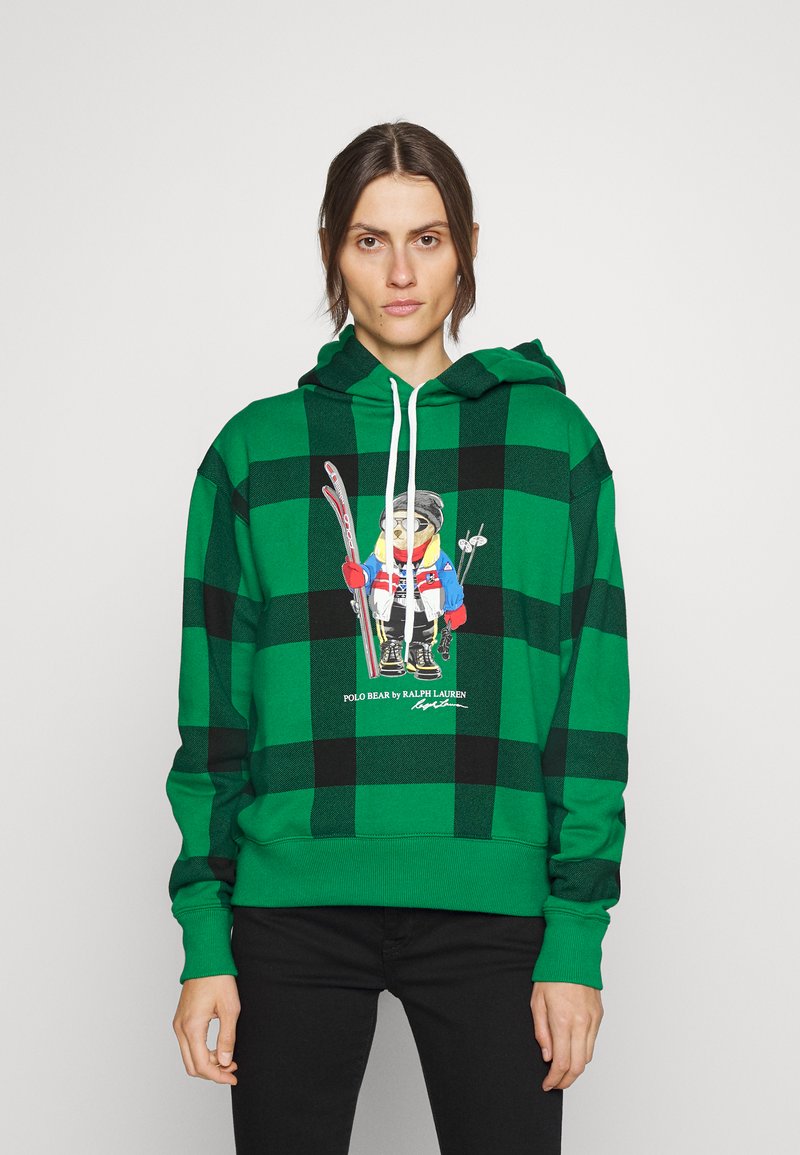 Polo Ralph Lauren LONG SLEEVE Hoodie english green/black/green