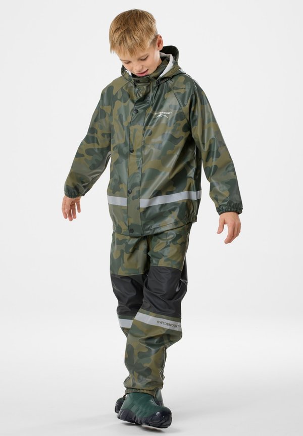 DROP RAIN SET - Regenanzug - camouflage