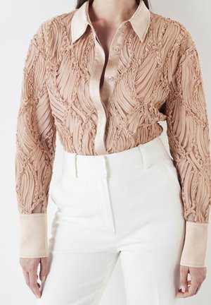 Button-down blouse - black