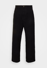 WIDE PANEL PANT - Oldalzsebes nadrágok - black rinsed