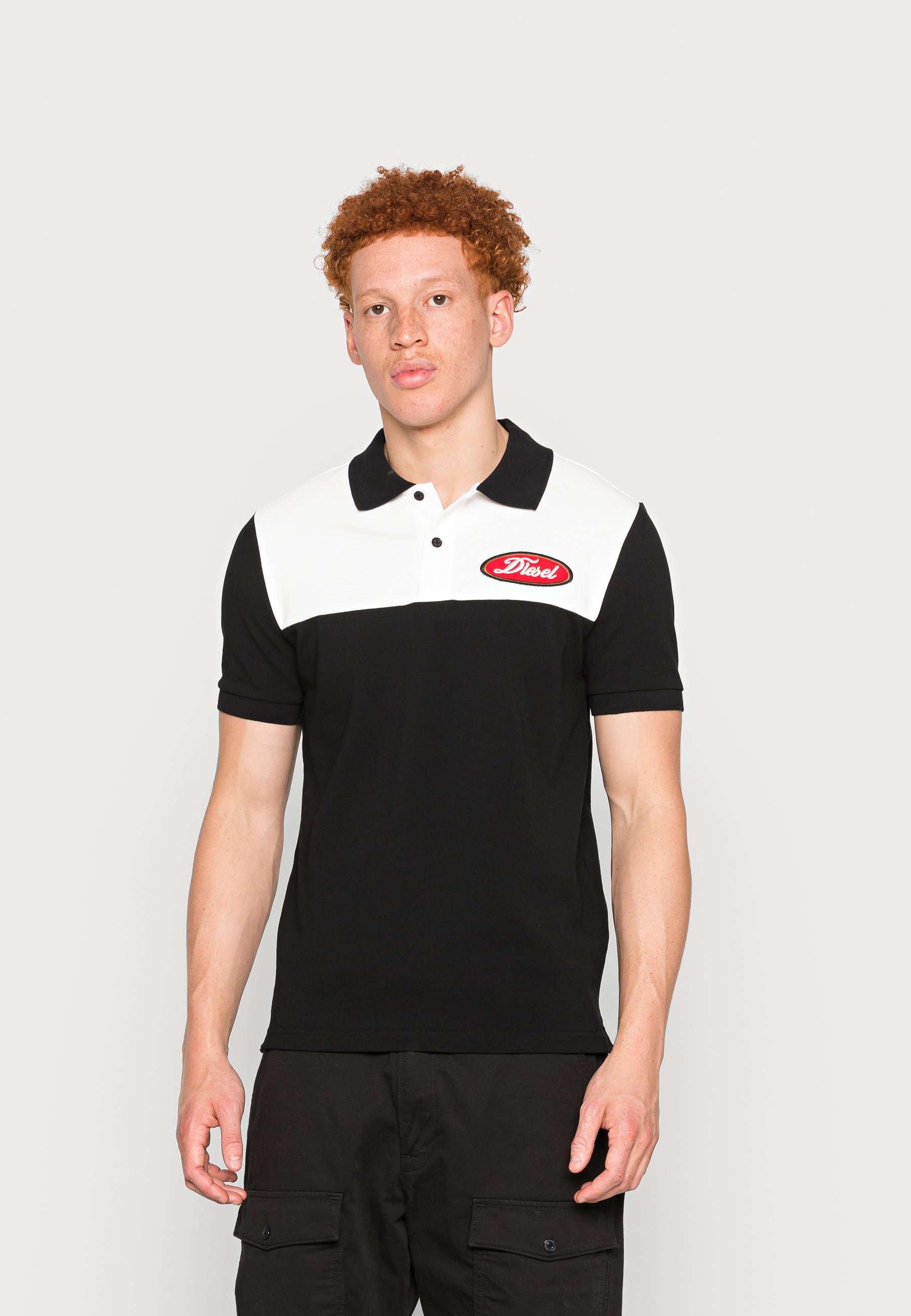 diesel black polo shirt