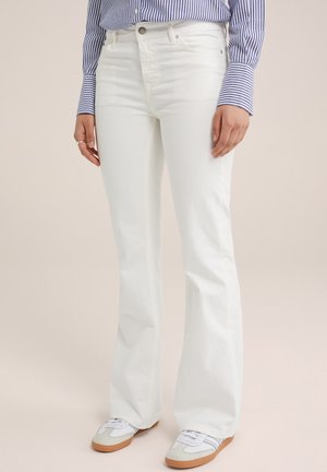 Flared Jeans - white