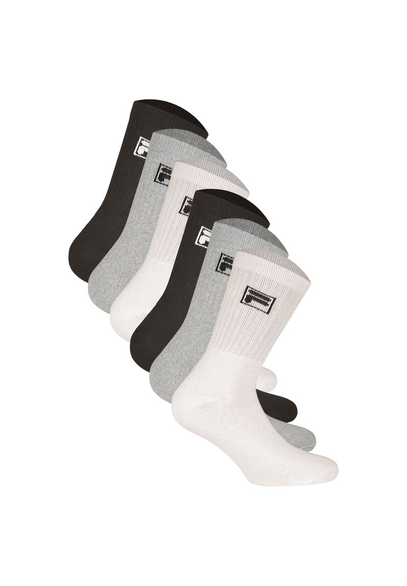 Fila 6 PAAR UNISEX - Calcetines - classic mix schwarz weiß grau