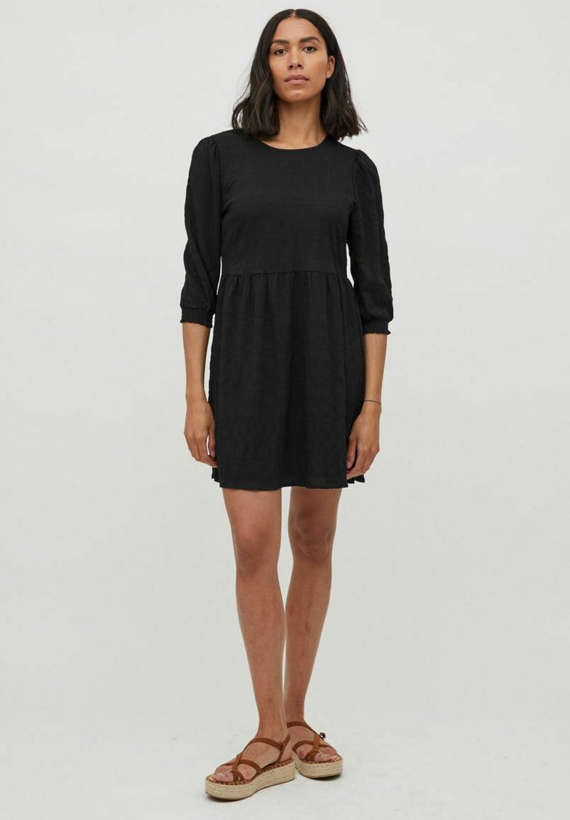 Damen Freizeitkleider | Vila 3/4-ARM Freizeitkleid black/schwarz - LG12920 Damen Freizeitkleider | Vila 3/4-ARM Freizeitkleid black/schwarz - LG12920