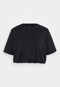 VMAYA PENNY CROPPED - Tricou cu imprimeu - black