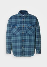 WASHED CHECKED - Button down-skjorte - indigo