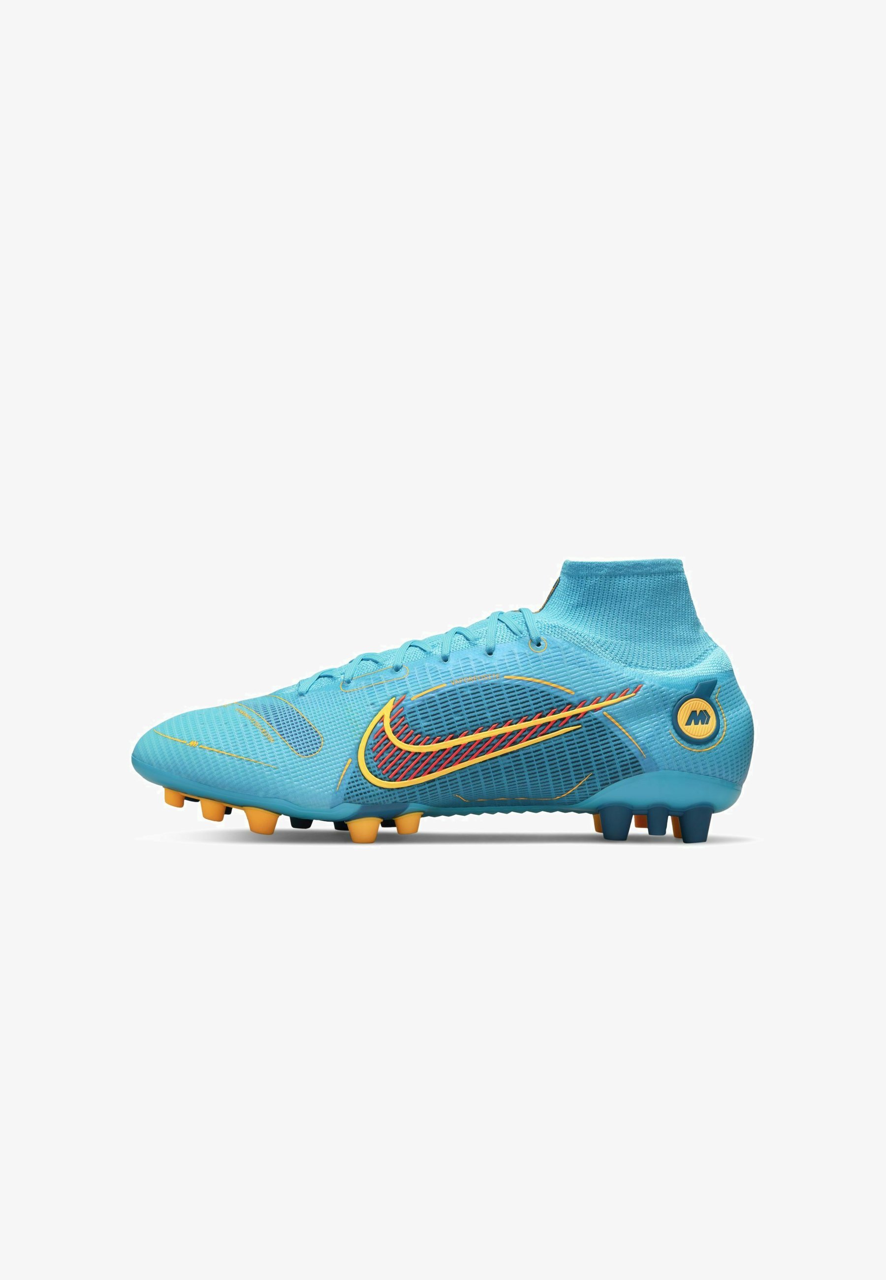 Nike Performance MERCURIAL 8 ELITE AG KUNSTGRAS - Voetbalschoenen met  kunststof noppen - chlorine blue marina laser orange/lichtblauw - Zalando.nl kunstgras noppen nike