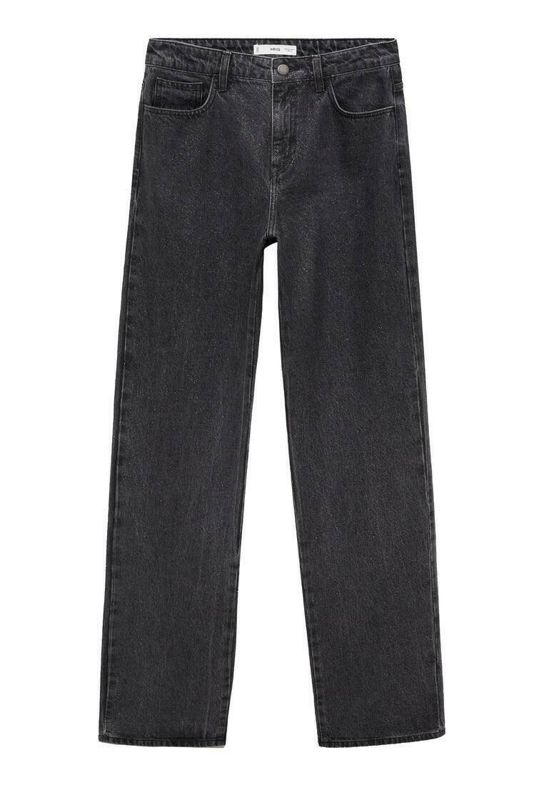 Mango Straight leg jeans zwart denim/blackdenim