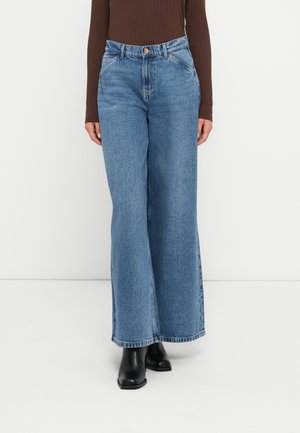 VMANNET - Pernera ancha - medium blue denim