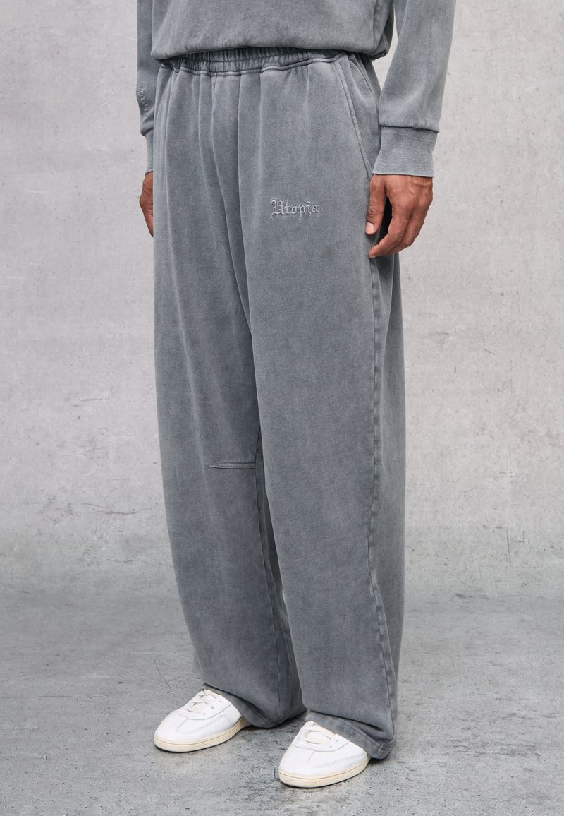 HMLOPX Fantastico Pantaloni a Strappo for Uomo con Cerniera Laterale Pantaloni della Tuta Completamente Aperti Pantaloni Post-Chirurgici con Tasche (Color : DarkGrey, Size : L/Large