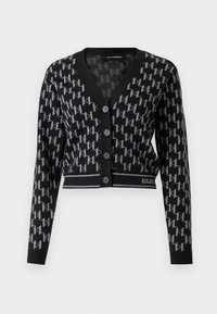 MONOGRAM CARDIGAN - Gilet - grey melange