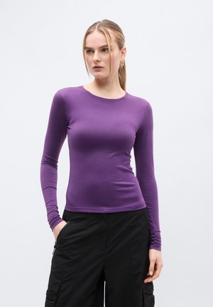 Top s dlhým rukávom - purple