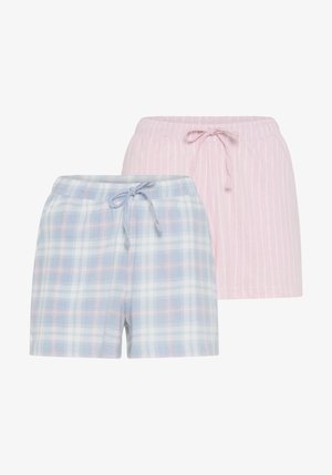 LASCANA, 2 PACK - Pidžaama alumine osa - check aop