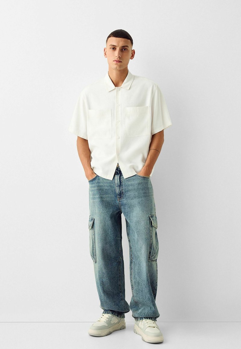Bershka Overhemd wit Bershka Overhemd wit