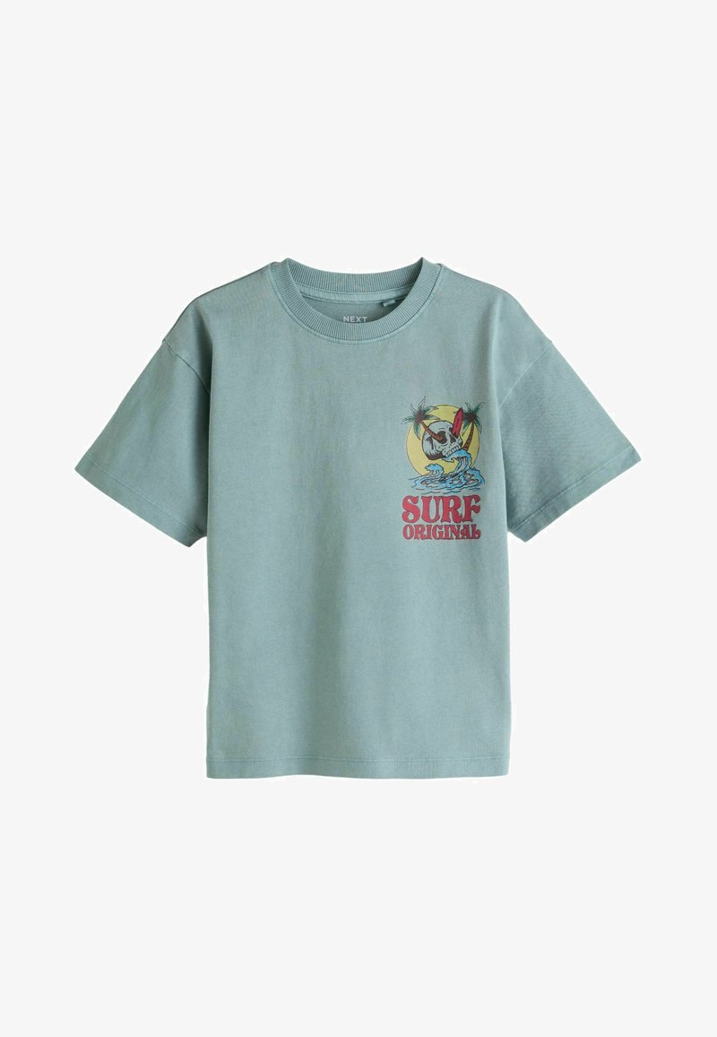 Next Triko s potiskem - blue skull