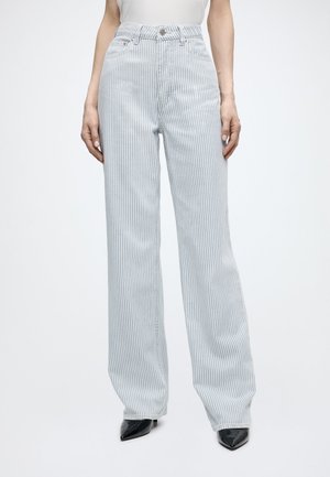 Scotch & Soda THE RIPPLE STRAIGHT JEANS niebieski