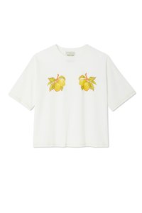 Never Fully Dressed LEMON TEE - Tricou cu imprimeu - white