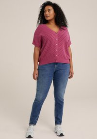 WE Fashion CURVE - Kardiganas - pink