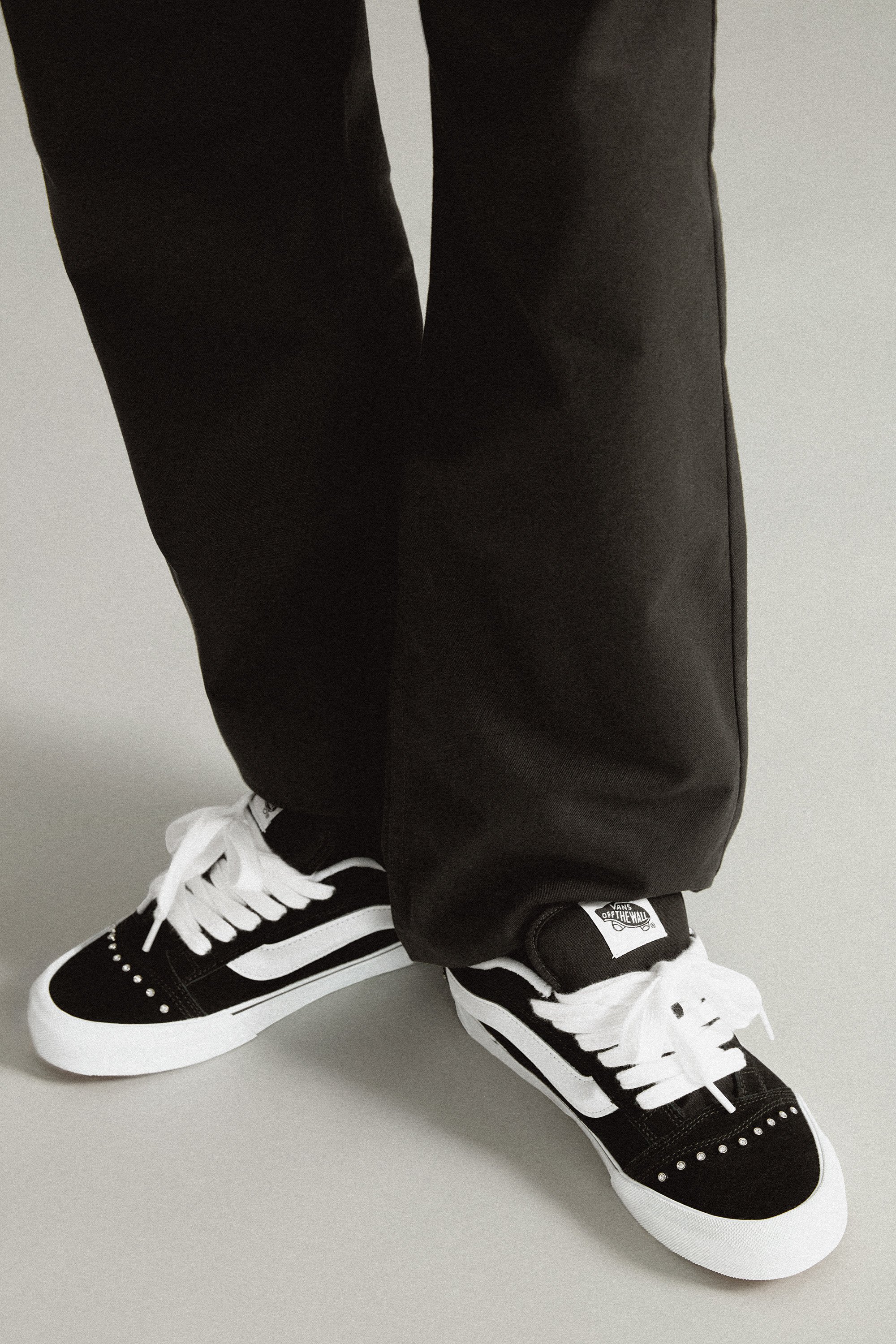 Vans KNU SKOOL - Zapatillas - black white/negro - Zalando.es