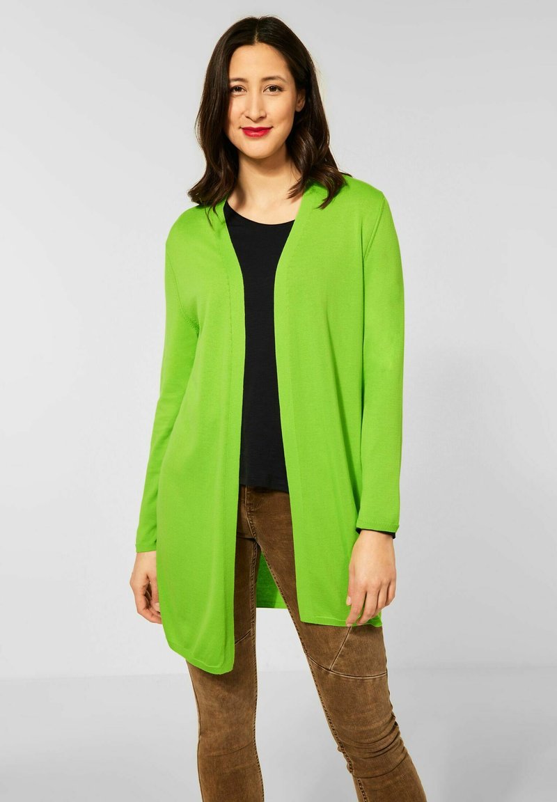 Damen Strickjacken | Street One Strickjacke grün/neongrün - CA58469 Damen Strickjacken | Street One Strickjacke grün/neongrün - CA58469