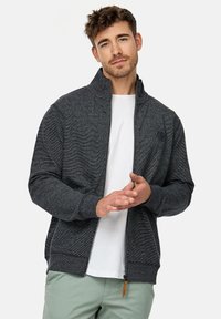 INDICODE JEANS YANIC - Felpa con zip - black