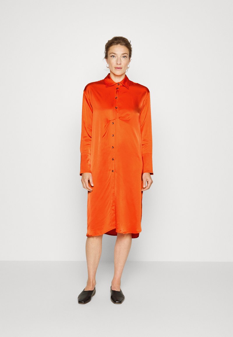 Birgitte Herskind BARBA SHIRT DRESS - Vestido de cocktail / Vestido de festa - mandarin red