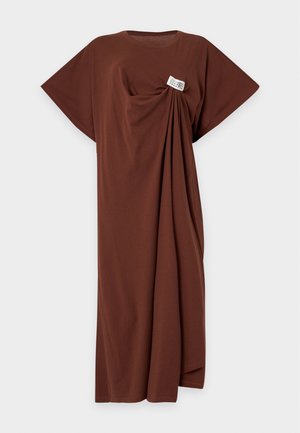 MM6 Maison Margiela, MIDI DRESS - T-shirt-kjole - light brown