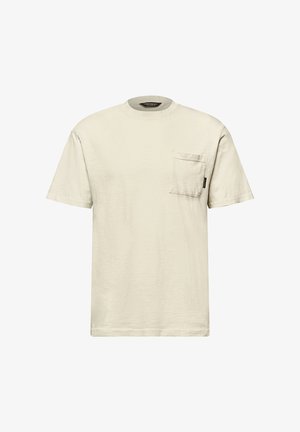 Street One MEN, WASHED-LOOK - Camiseta básica - beige