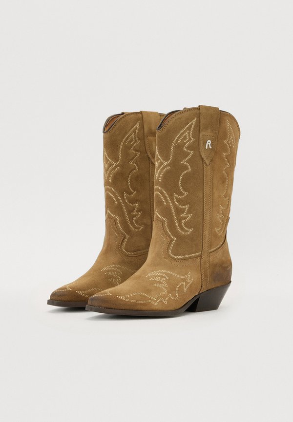 NYMES WESTERN - Cowboy/Biker boots - taupe3