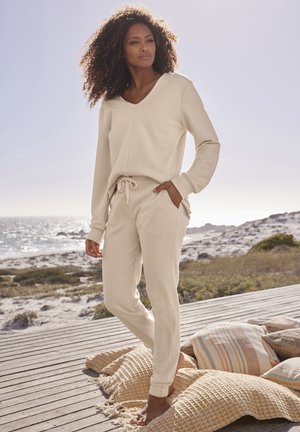 s.Oliver Tracksuit bottoms - creme