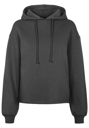 Pieces Felpa con cappuccio - mottled dark grey