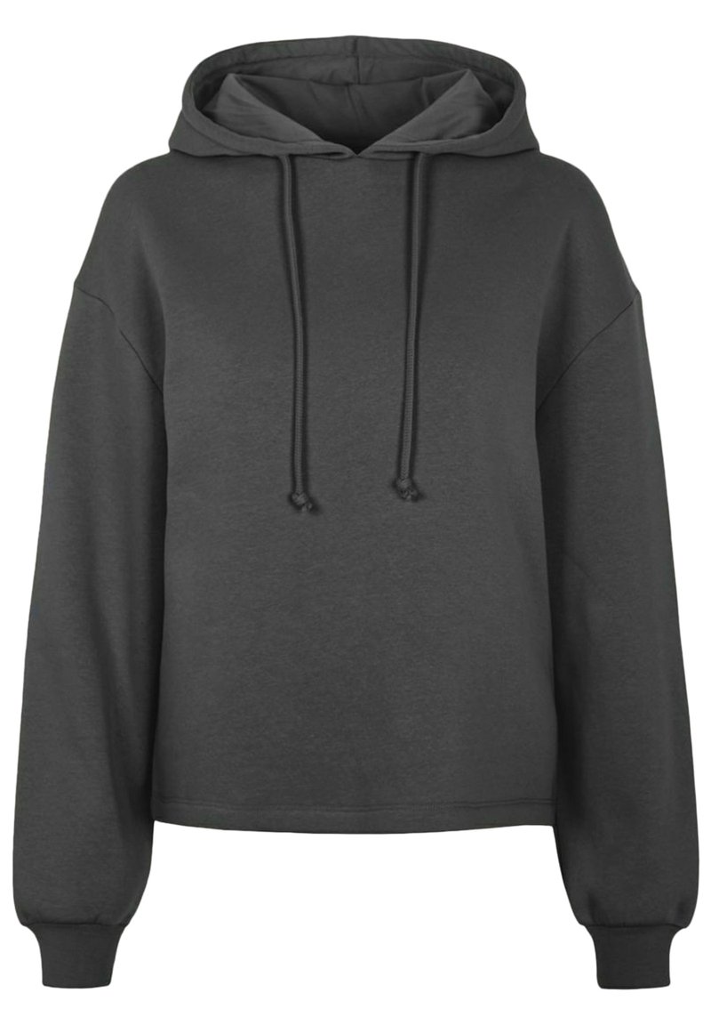 Pieces Mikina s kapucí - mottled dark grey